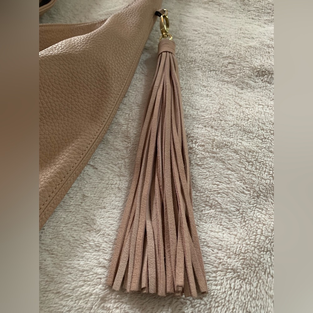 Steve Madden Pinky Beige Leather Hobo Bag - Picture 3 of 11
